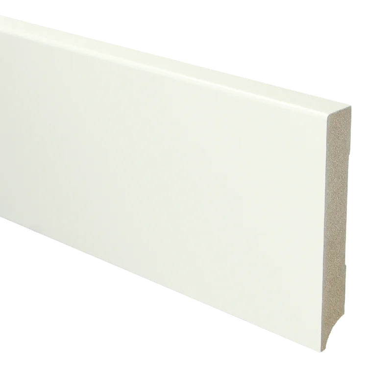 Premium MDF Moderne Plint 120x18 RAL 9016 Verkeerswit 15964